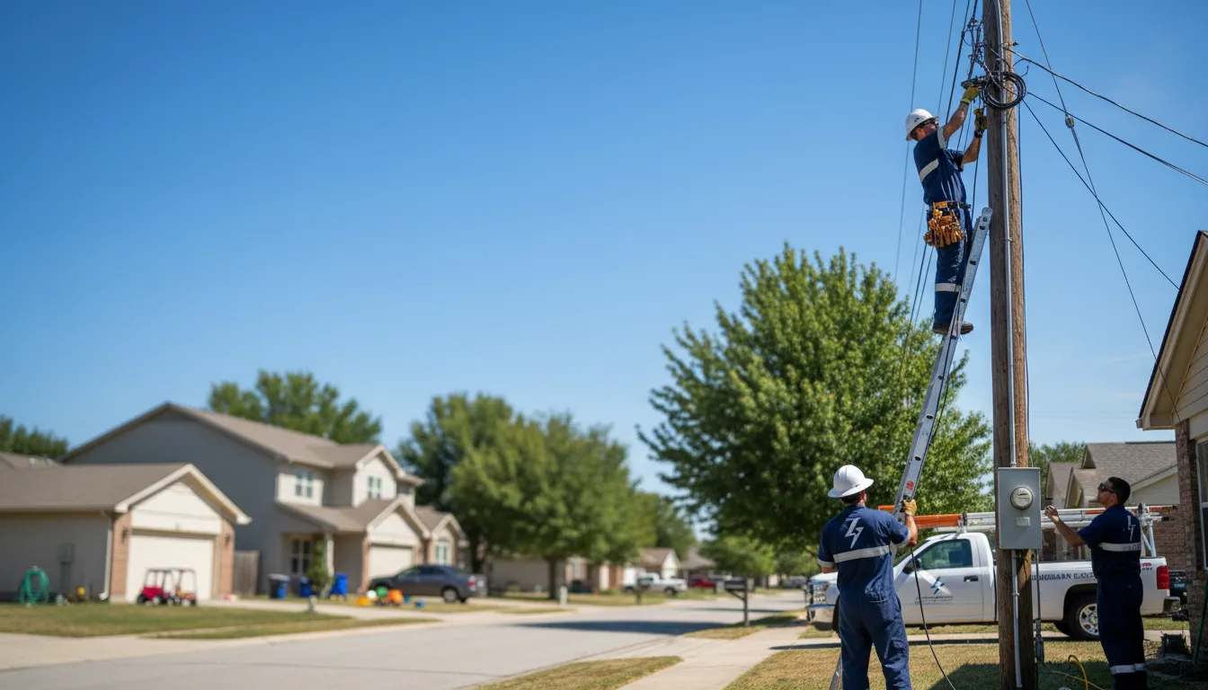 Residential electrician providing installation services in Highland Home, AL
